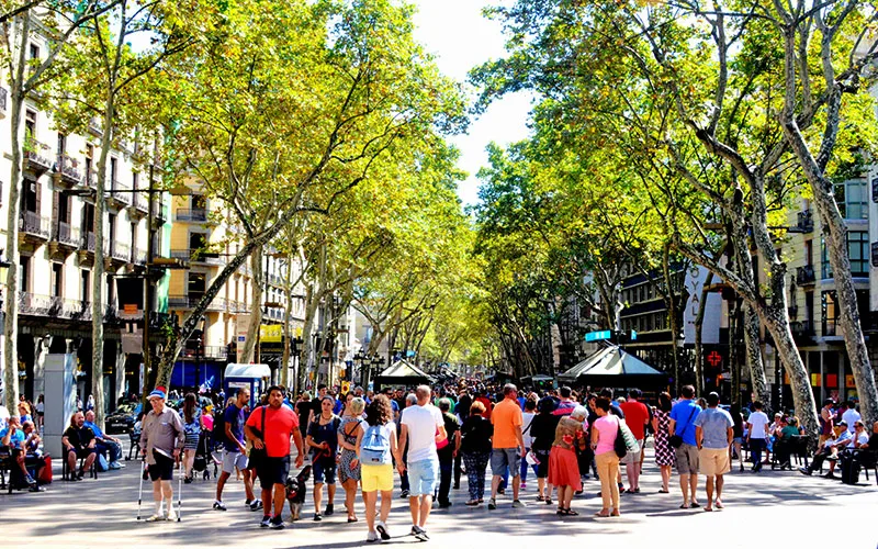Barselona Gezilecek Yerler Las Ramblas