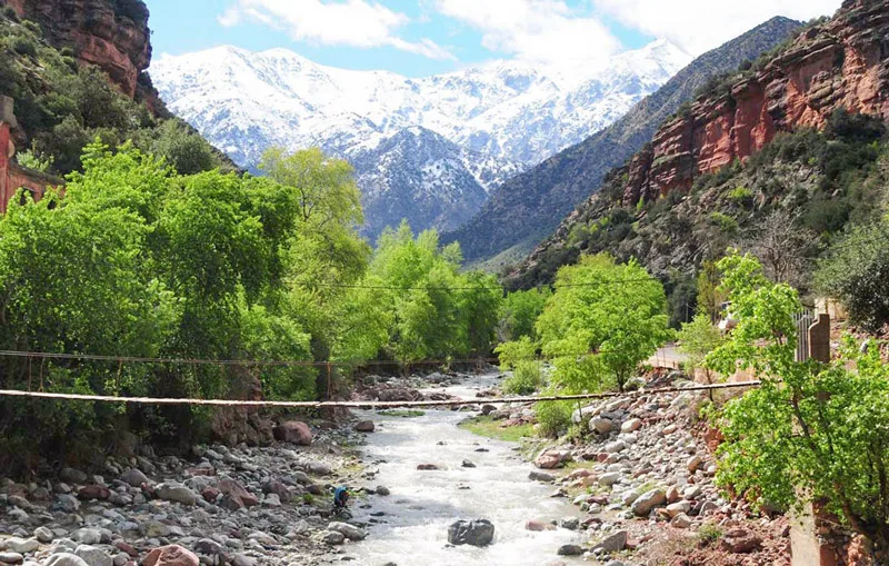 Ourika Vadisi Marakeş Fas