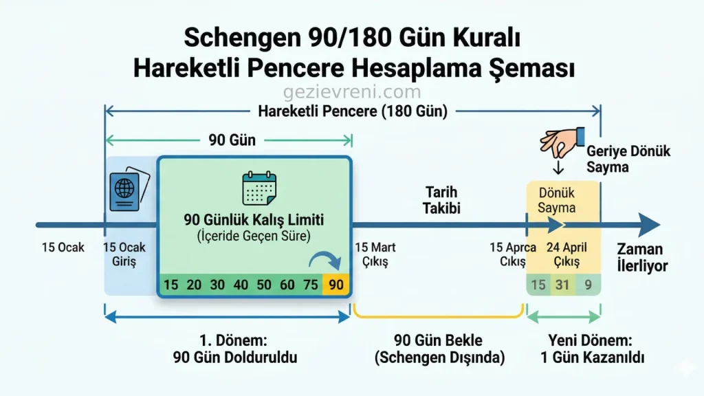 Schengen Vizesi Süre Hesaplama Rehberi (2026)
